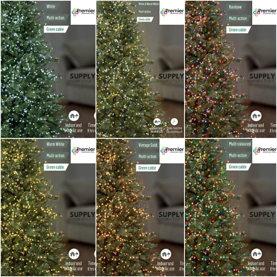 Premier LED Christmas Tree Lights TreeBrights Timer MultiAction All SizesColours - Image 1 of 3
