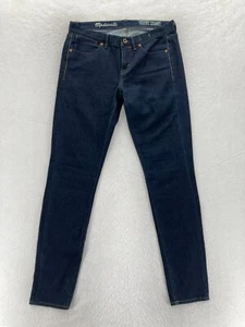 Madewell Skinny Skinny Jeans Women's 29x32 Dark Wash Blue Stretch Denim Low Rise - Picture 1 of 12