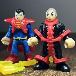 DC Super Friends : Superman Playset - Superman & Zod - Fisher Price - Figures