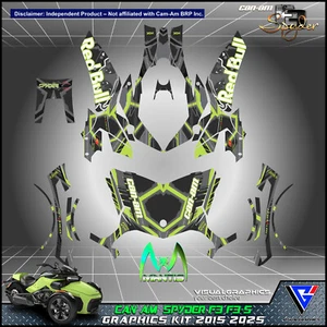 Can Am SPYDER F3 F3-S Graphics kit 2015 2019 2020 2025 stickers decals ATV UTV - Picture 1 of 1