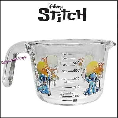 GEORGE HOME Disney Lilo & Stitch Heavy Glass Measuring Jug 500ml Capacity George Kitchen 0.5