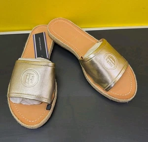 Tommy Hilfiger Metallic Flat Pantolette - Mekong - UK 5 / EU 38 - Bild 1 von 15