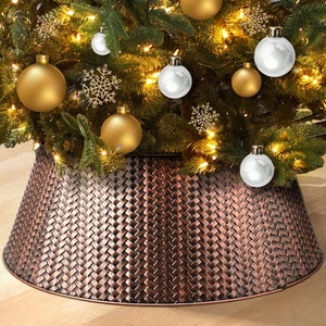 Metall Weihnachtsbaum Halsband, 28 Zoll Weihnachtsbaum Halsband Korb für große Chr - Bild 1 von 14
