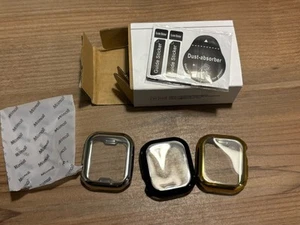 Kompatybilny z Miinal Apple Watch 42mm Pokrowce na twarz 3-pak Czarny/Złoty/Srebrny - Zdjęcie 1 z 3