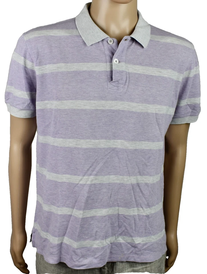 Camisa polo BRUNELLO CUCINELLI Italia para hombre gris/lilia manga corta en muy buena condición+ grande Foto 1 de 4