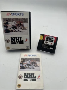 NHL Hockey '94 (Sega Genesis, 1993) CIB Completo ~ Testato e Funzionante - Foto 1 di 6