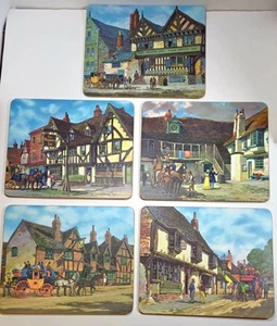 Vintage Big Placements - W.J.B Ltd. Set of 5 - Regent Series - Made in Britain - Imagen 1 de 10