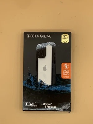 Body Glove Tidal Waterproof Case For iPhone 16 Pro Max Black/Clear