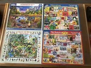 Puzzle Montagna Bianca 1000 pezzi lotto di 4, vendita immobiliare centinaia disponibili - Foto 1 di 7
