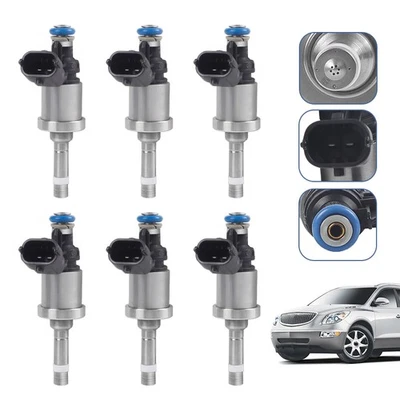 Inyectores de combustible 6 piezas para Chevrolet Camaro Traverse 2010, 2011 3,6 L V6 #12638530 Foto 1 de 4