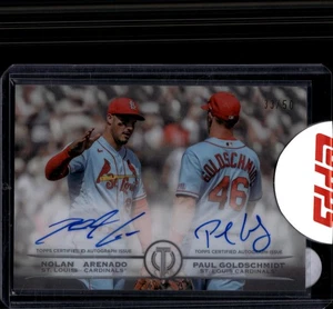 2025 Topps #ttg-ga-ARG Nolan Arenado Paul Goldschmidt AU /50 - Picture 1 of 2