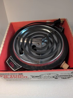 Винтажная портативная плита Hamilton Beach Fifth Burner модель 812 США 750 W работает - Изображение 1 из 4
