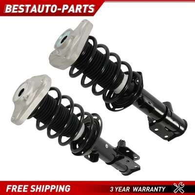 2PCS Front Shock Struts Assembly For Mercedes W212 W218 CLS63 E63 AMG 4Matic ADS Foto 1 de 4