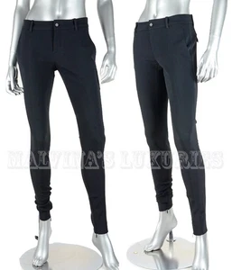 GUCCI PANTS BLACK LEGGINGS SKINNY FIT ZIPPERED HEMLINE $895 sz IT 38 US 2 - Picture 1 of 6