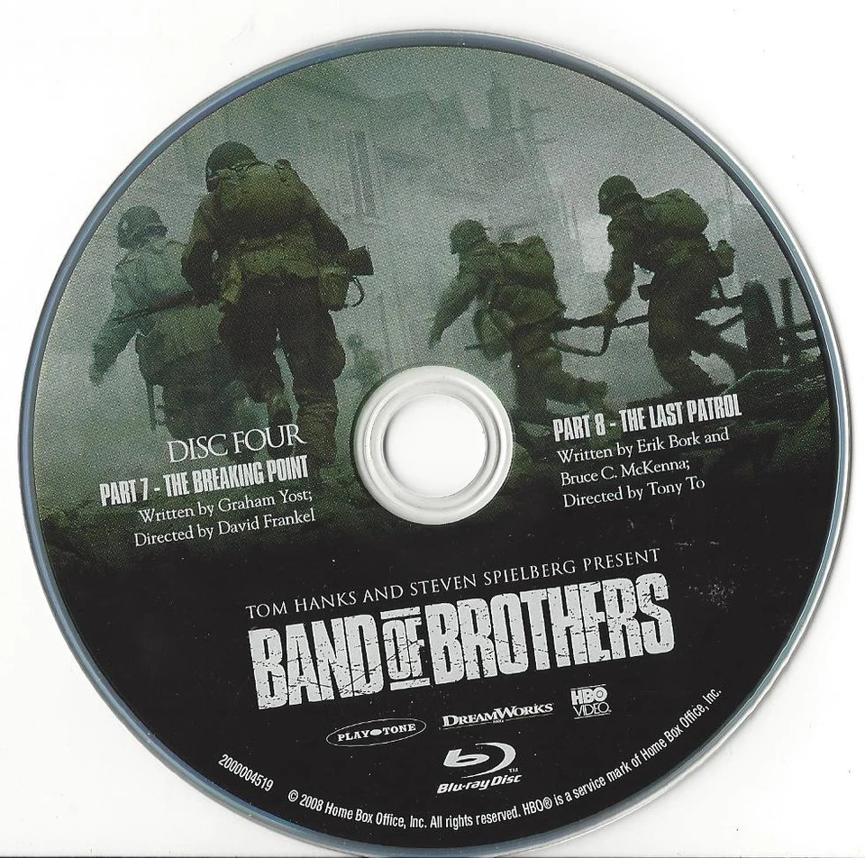 Band of Brothers HBO (Blu-Ray) диск 4 сменный диск США Только один диск - Изображение 1 из 1