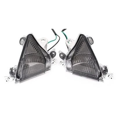 Cristal intermitente delantero para Kawasaki Ninja ZX10R 04 05 moto gris humo Foto 1 de 4
