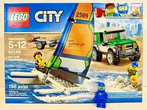 (60149) LEGO City: 4x4 con catamarán nuevo sellado retirado barco de playa vela jeep - Imagen 1 de 6