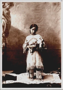 Postcard Katie Roubideaux Rosebud Sioux Native Child Indigenous John A Anderson - Picture 1 of 2