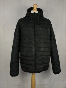 Quiksilver Mens Puffer Jacket Coat Dark Grey Size Large - Picture 1 of 14