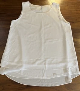 JOUICA DAMEN ÄRMELLOSE LAGENLOOK BLUSE IN WEISS GR XL NEU OHNE ETIKETT - Bild 1 von 2