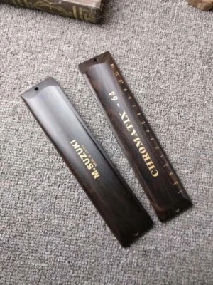 New Handmade Sandalwood Cover Plate for Sirius Suzuki S-64 DIY Harmonica - Image 1 of 4