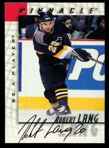 Robert Lang #14 signed autograph auto 1998 Pinnacle Be A Player Hockey Card