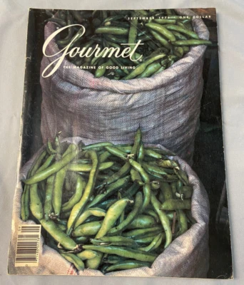 Gourmet Magazine Sept 1979 1970's Lifestyle Cooking Recipes Ads - Image 1 of 4