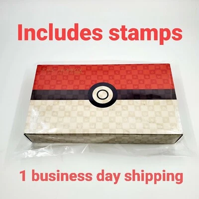 Pokemon Stamp Box Card Game Beauty Back Moon Full Set Japan Post Stamps included - Image 1 of 4
