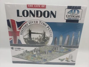 4D Cityscape Jigsaw Puzzle - London City Map With Time Layer Sealed - Picture 1 of 4