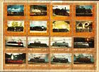 Umm El Kiwain 1 bloc 16 timbres oblitérés PIM A104:voiliers locomotives, avions