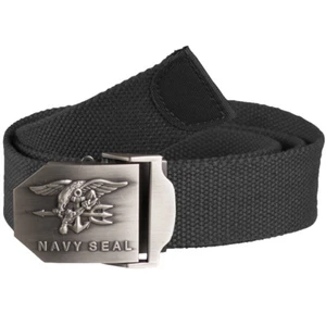 Mil-Tec US Navy Seal Belt 38mm Webbing Police Security Patrol Waistband Black - Picture 1 of 1