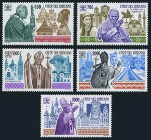 Vatican 963-967, MNH. Michel 1128-1132. Travels of Pope John Paul II, 1994. - Picture 1 of 1