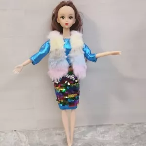 Barbie Doll sized Cloth/Accessory@Any 1 Vest&A Pair Shoes&1 Mini Dress@Good.Gift - Picture 1 of 20