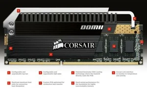Corsair DOMINATOR 8GB PC3-15000 DDR3 RAM 1866 MHz LED - Picture 1 of 5