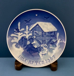 Bing & Grondahl 1967 Weihnachtsteller, Bird's Christmas. No Box - Bild 1 von 2