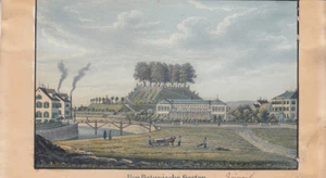 Zürich Botanischer Garten Orig Farblithografie 1830 Schweiz - Bild 1 von 1