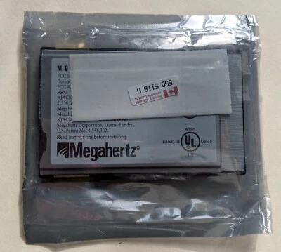 Megahertz PCMCIA 14400bps PCMCIA DATA FAX MODEM CARD XJ1144 PC Laptop BRAND NEW - Image 1 of 2