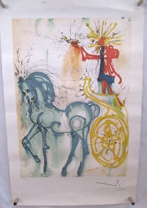 Salvador Dali Le Cheval de Triomphe Photomechanical Graphic Signed 2002 COA LE - Picture 1 of 8