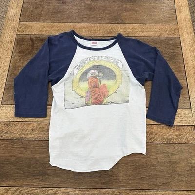 Vintage 1970s Grateful Dead Kelly Mouse Raglan Fiddler Blues For Allah Small - Image 1 of 4