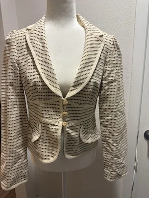 Blazer NANETTE LEPORE Mujer Tostado y Floral Foto 1 de 4