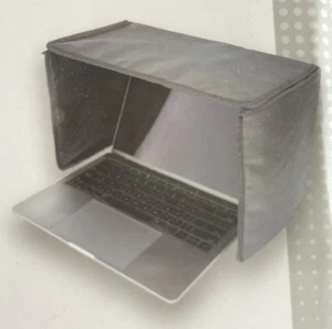 Vivitar Laptop Sun and Privacy Shade 15-16” Folds Up Reduce Glare Public Areas - Picture 1 of 5