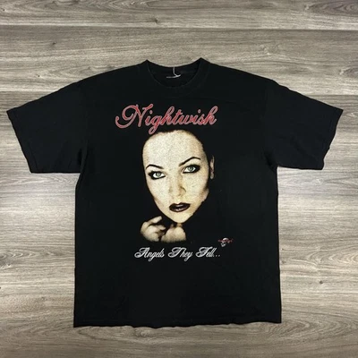 Camisa De Colección Nightwish Para Hombres XL Angels They Fall Gótica Rock Metal Banda Camiseta Usada en Excelente Condición Foto 1 de 4
