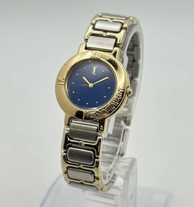 [Excellent+++++]YSL 2200-229789 24mm Blue Dial Quartz Women's Watch - Picture 1 of 10
