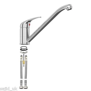 SupaPlumb Mono Chrome Effect Kitchen Sink Mixer Tap - Picture 1 of 1
