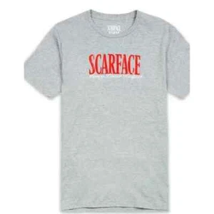Reason X Scarface Men Tony Montana Al Pacino 80's T-Shirt Grey Size X-Large new - Picture 1 of 9