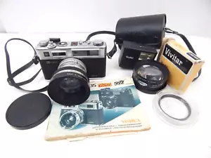 Yashica Electro 35 GSN 35mm Camera w/ Extra Lens Accessories Instructions - Picture 1 of 7