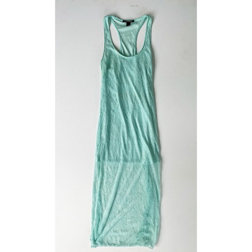 UNDERCOVER Maxi abito Victoria's Secret 2012 pizzo racerback senza maniche Aqua S