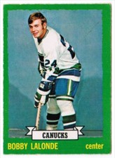 1973-74 O-Pee-Chee Bobby Lalonde Vancouver Canucks #179
