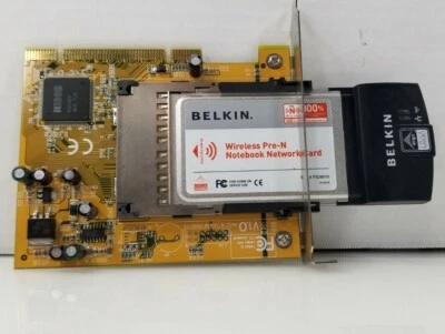 BELKIN Wireless Pre-N Notebook Network Card F5D8010 - Image 1 of 2
