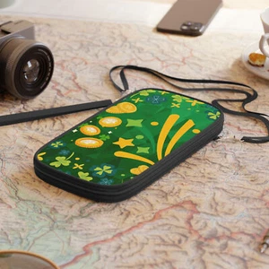 Vibrant St. Patrick’s Day Passport Wallet - Travel with Style & Luck - Picture 1 of 5